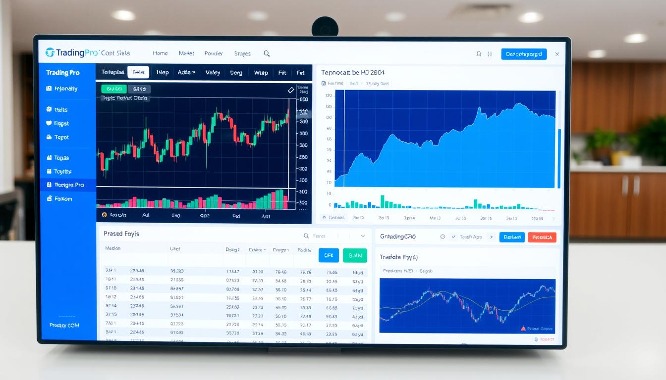 Platform trading TradingPro Indonesia dengan tampilan chart dan analisis teknikal