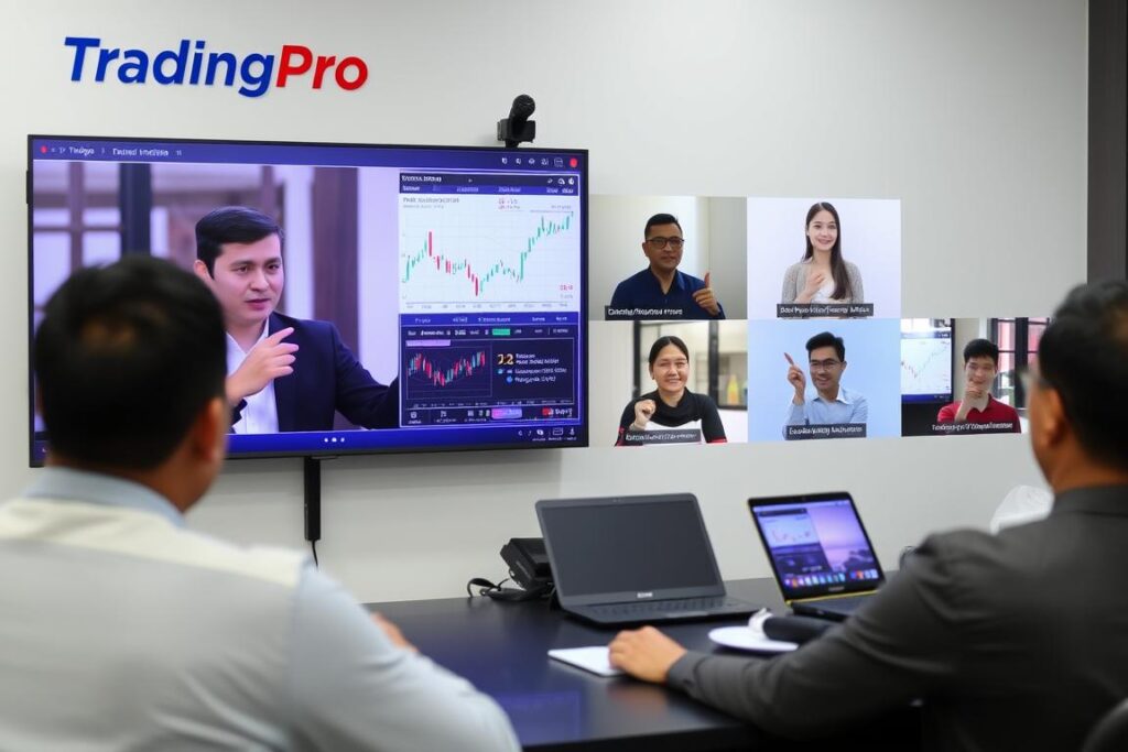 Webinar edukasi trading TradingPro Indonesia dengan peserta dari berbagai kota